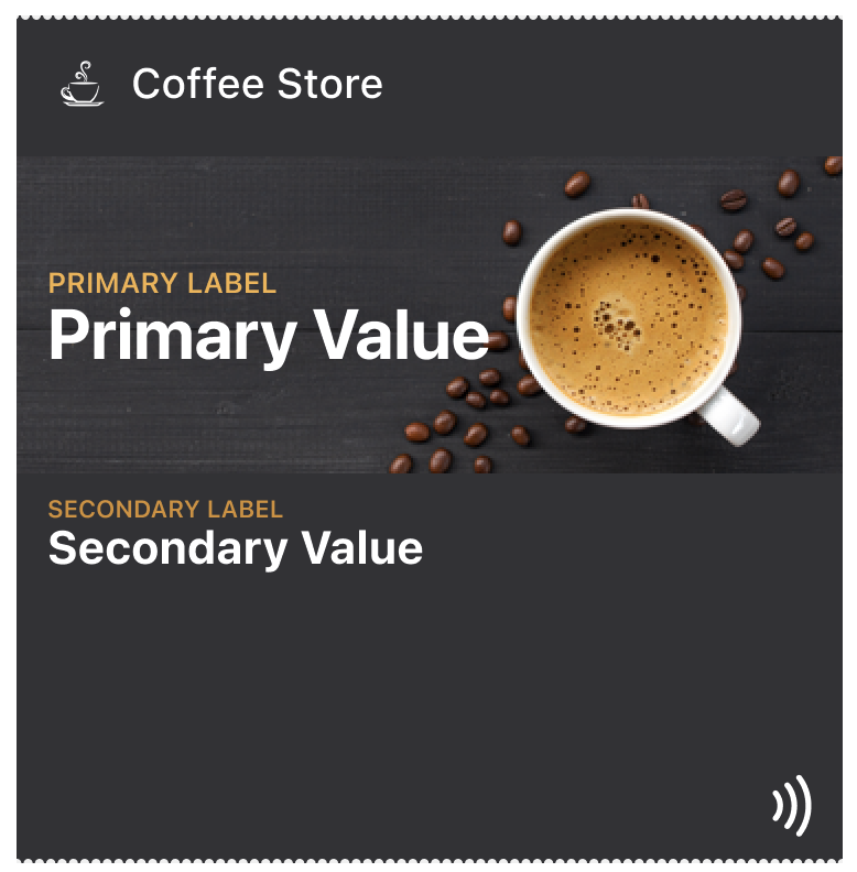Primary and secondary fields hierarchy in wallet passes